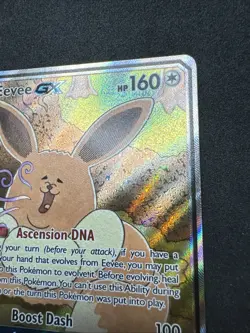 Pokemon TCG Eevee GX SM233 Full Art Promo Black Star Ultra Rare Holo** - Image 3