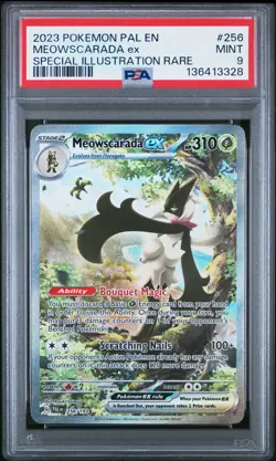 2023 POKEMON PAL EN-PALDEA EVOLVED #256 MEOWSCARADA EX PSA 9 - Image 1