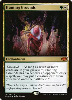 MTG Magic the Gathering Hunting Grounds (191/481) Dominaria Remastered NM - Image 1