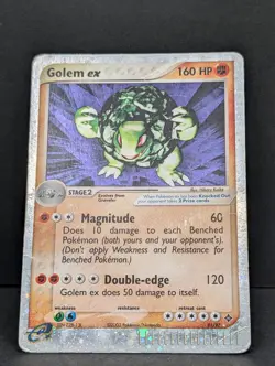 Golem ex 91/97 Dragon Holo Rare Pokemon TCG Nintendo vintage e-reader HP - Image 3