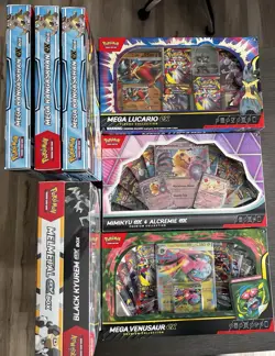 Pokemon EX Collection Box Lot (8) Sealed Mega Booster Packs bundle - Image 1