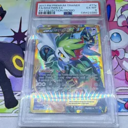 Pokemon Shaymin EX Alternate Art Promo Holo PSA 6 #077A/108 2017 - Image 3