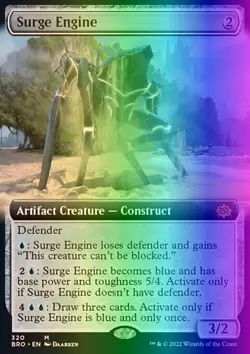 MTG Magic the Gathering Surge Engine (320/399) The Brothers' War NM FOIL - Image 1
