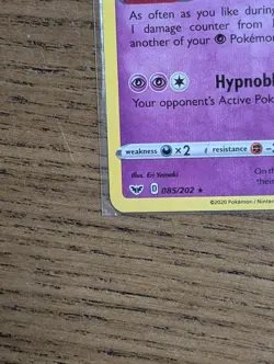 Gengar 085/202 Holo Rare Sword & Shield Pokemon TCG NM - Image 2