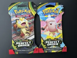 New Pokemon Perfect Order Sleeved Blister Full Art Set! All 4 Different Artworks - Image 2