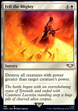 MTG Magic the Gathering Fell the Mighty (186/640) Warhammer 40,000 LP - Image 1