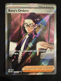 Pokemon TCG Boss's Orders Corbeau 256/217 Ascended Heroes Full Art Ultra Rare - Image 1