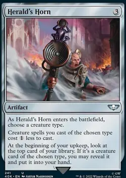 MTG Magic the Gathering Herald's Horn (241/640) Warhammer 40,000 NM - Image 1