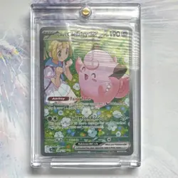 Pokemon Lillie's Clefairy EX Full Art Holo 184/159 Special Illustration Rare - Image 3