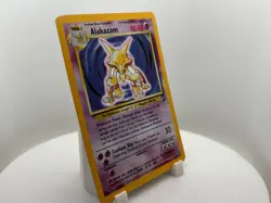 1999 Pokemon Base Set Alakazam 1/102 Holo Rare WOTC Vintage LP – See Photos - Image 2