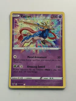 Zacian 2020 Pokemon Vivid Voltage Holo 082/185 NM-MT - Image 1