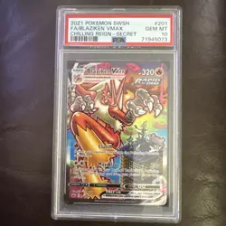 2021 Pokemon SWSH Chilling Reign Secret #201 FA Blaziken VMAX PSA 10 GEM MINT - Image 1