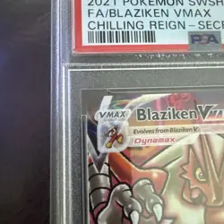 2021 Pokemon SWSH Chilling Reign Secret #201 FA Blaziken VMAX PSA 10 GEM MINT - Image 4