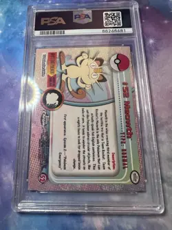 2000 TOPPS CHROME POKEMON T.V. #52 MEOWTH PSA 10 GEM MINT 💎 - Image 3
