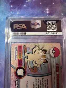 2000 TOPPS CHROME POKEMON T.V. #52 MEOWTH PSA 10 GEM MINT 💎 - Image 4