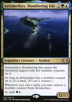 MTG Magic the Gathering Arixmethes, Slumbering Isle (189/415) Double Masters LP - Image 1