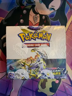 Pokemon TCG Brilliant Stars Booster Box Sealed w/ Plastic Case - Image 3