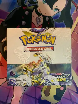 Pokemon TCG Brilliant Stars Booster Box Sealed w/ Plastic Case - Image 4