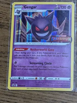 Pokemon TCG Gengar SWSH241 Lost Origin Black Star Prerelease Promo Holo NM/MT - Image 1