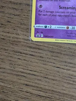 Pokemon TCG Gengar SWSH241 Lost Origin Black Star Prerelease Promo Holo NM/MT - Image 4