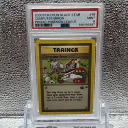 Pokemon PSA 9 Computer Error (Rocket's Secret Machine) WotC Black Star Promo - Image 1