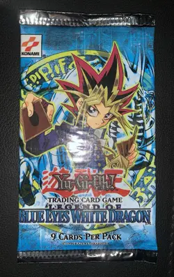 2002 Yugioh Legend of Blue-Eyes White Dragon Unlimited Booster Pack - Box Fresh! - Image 1