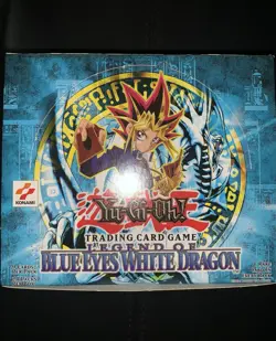 2002 Yugioh Legend of Blue-Eyes White Dragon Unlimited Booster Pack - Box Fresh! - Image 3
