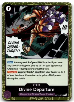 Divine Departure R Carrying On His Will OP13-076 One Piece TCG Foil NM - Image 1