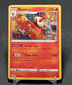 Blaziken Holo Rare Fire SWSH Darkness Ablaze 2020 Pokemon TCG Card 024/189 - Image 1