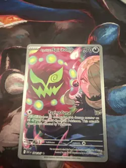 Pokemon Cynthia's Spiritomb 244/217 Basic 70 HP ASCi Raging Curse Card - Image 1