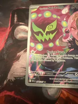 Pokemon Cynthia's Spiritomb 244/217 Basic 70 HP ASCi Raging Curse Card - Image 5
