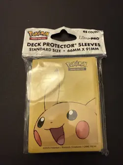 PIKACHU Deck Protector Sleeves Penny Card New Sealed 65 Count - Image 1