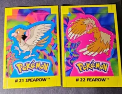 SPEAROW X FEAROW EVOLUTION - RARE TCG NAVARRETE BUILDABLE CARD VINTAGE 2000 - Image 1