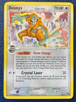 Deoxys 2/17 Pop Series 4 Promo (2006) Vintage Holo Pokemon Card - MP - Image 1