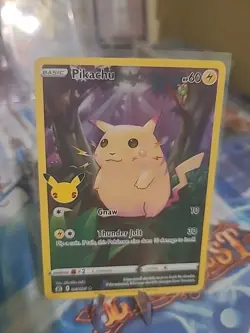Pokemon Pikachu TCG Celebrations Card 5/25 Holographic - Image 1
