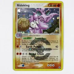 Pokemon TCG Nidoking 8/112 FireRed & LeafGreen Holo Rare Vintage Card Dmg/HP - Image 1