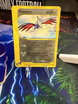 Skarmory 63/165 Expedition Rare Non Holo E Reader Series Vintage Pokemon Card - Image 1