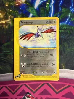 Skarmory 63/165 Expedition Rare Non Holo E Reader Series Vintage Pokemon Card - Image 3