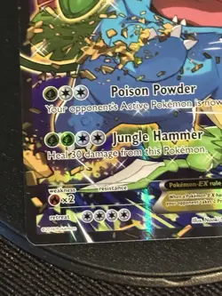 Venusaur EX XY123 Black Star Promo Full Art Pokemon Card Near Mint NM - Image 5