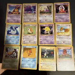 1999 Pokemon Shadowless Lot (12 Cards) - Image 1