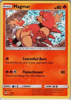 Magmar - 3/12 Holo McDonald's Promos 2019 - Pokemon Card - NM - Image 1