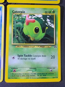 Neo Discovery Yuka Morii 4 Vintage Pokemon Cards WOTC Clay Art - Image 5