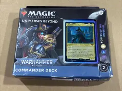Magic Gathering MTG Universes Warhammer 40K Commander Deck New With Damage - Image 1