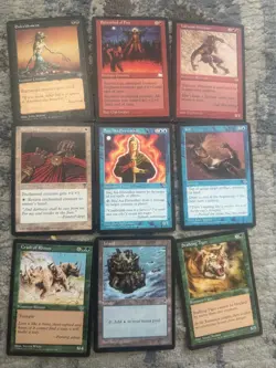 Vintage Magic The Gathering Card Lot 1990s MTG Cards Classic Artwork Mixed Set 885252081331 - Image 3