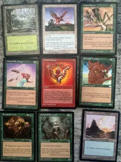 Vintage Magic The Gathering Card Lot 1990s MTG Cards Classic Artwork Mixed Set 885252081331 - Image 4