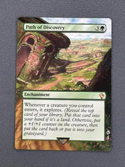 Path of Discovery MTG Final Fantasy Commander Hand Painted Altered Art Jeckho - Image 1