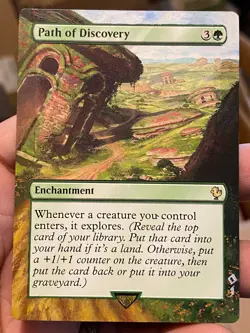 Path of Discovery MTG Final Fantasy Commander Hand Painted Altered Art Jeckho - Image 2