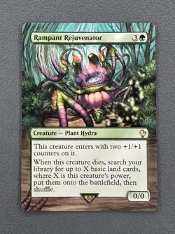Rampant Rejuvenator MTG Final Fantasy Commander Hand Painted Full Altered Art v - Image 1
