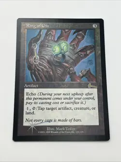 RING OF GIX reserve rare FOIL 1999 URZA'S LEGACY MTG Unplayed Near mint-Mint - Image 4