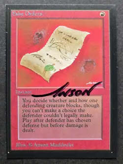SIGNED MtG Magic Anson Maddocks _ Beta CE _ Artist Proof _ FALSE ORDERS _ 1/50! - Image 2